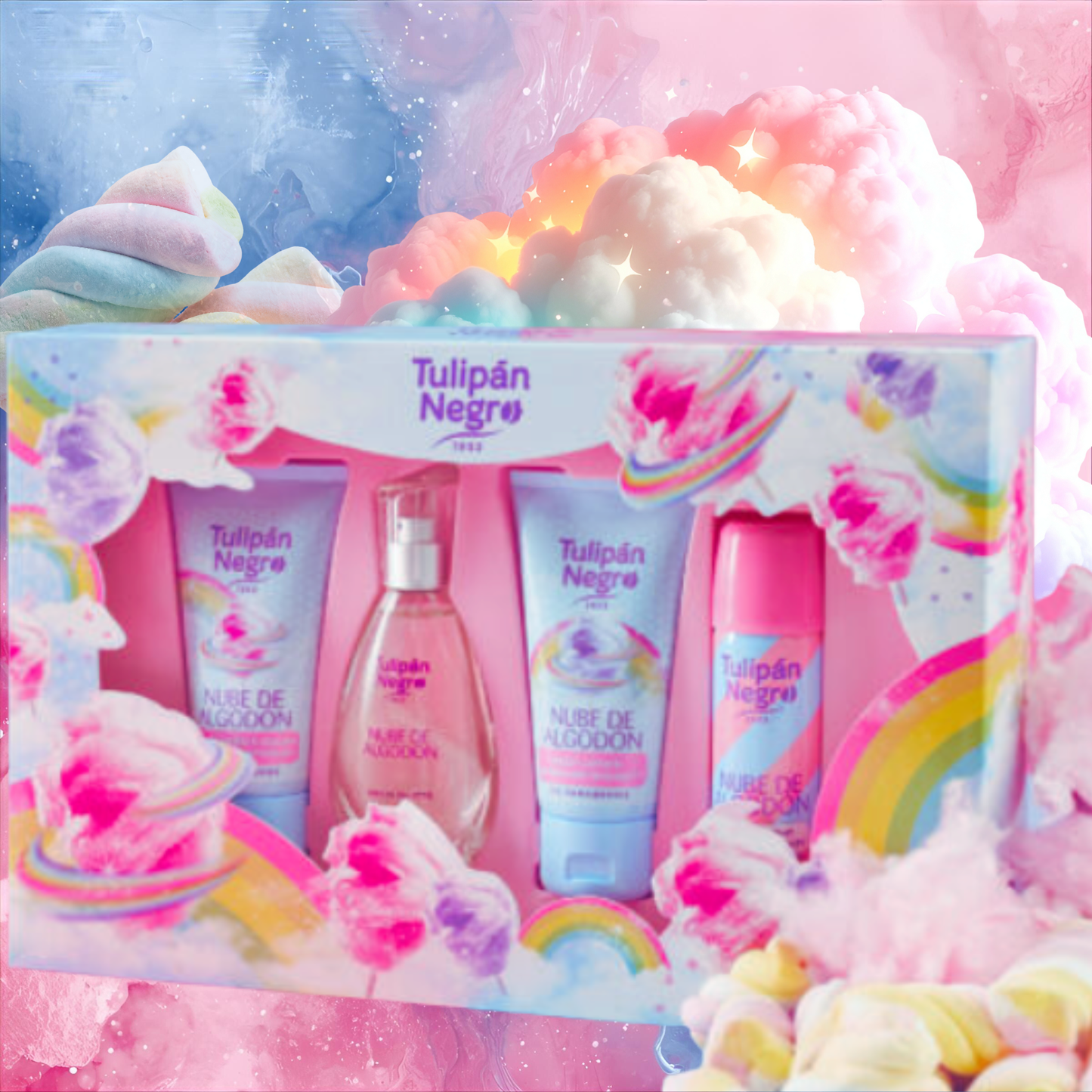 Pack Nube de Algodón - Tulipán Negro