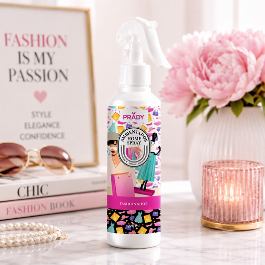 Ambientador Fashion Shop Prady 220 ml decorando un hogar con un ambiente moderno y elegante