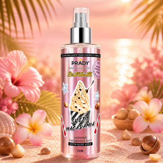 Body & Hair Mist Brilli Brilli Sweet Macadamia - Prady