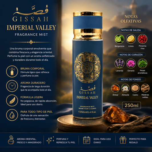 Bruma Corporal Gissah Imperial Valley 250 ml Fragrance Mist aroma oriental