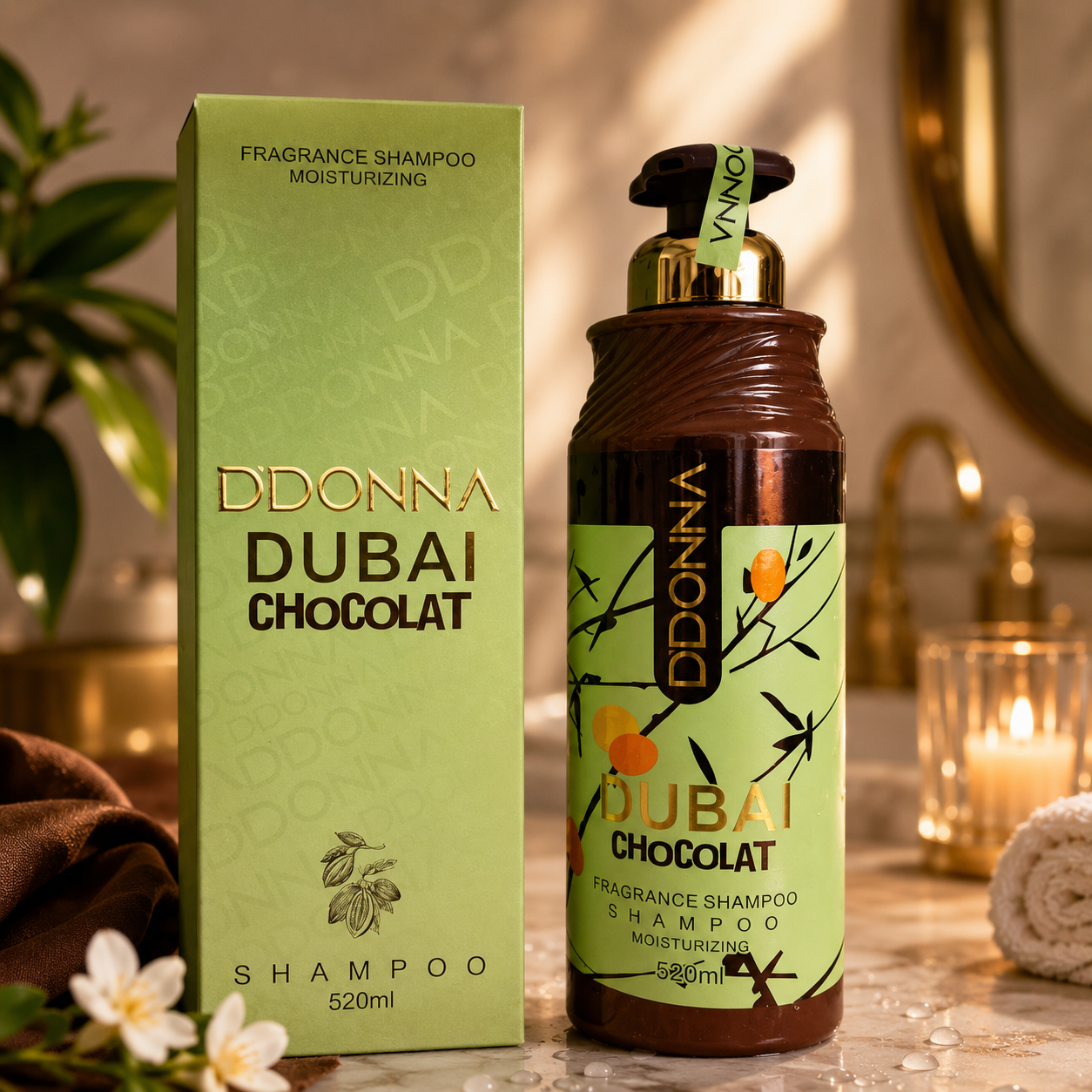 Champú Dubai Chocolate 520ml - D'Donna