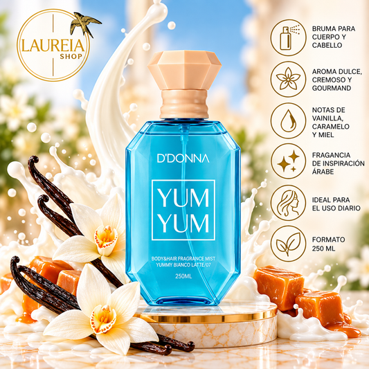D'DONNA Yum Yum Bianco Latte Body Mist 250 ml bruma corporal y capilar