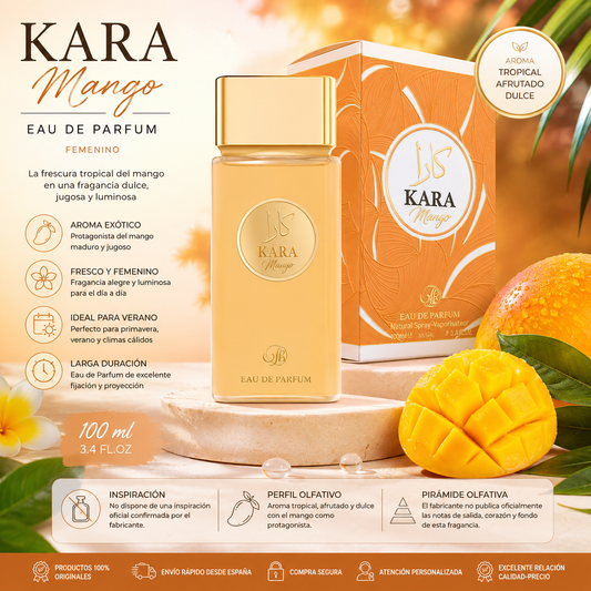 Kara Mango Eau de Parfum 100 ml perfume femenino tropical con aroma a mango