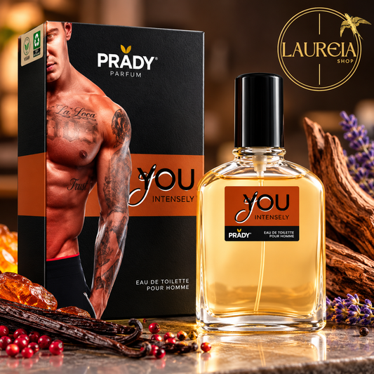 Perfume PRADY You Intensely Eau de Toilette para hombre de 100 ml con frasco y caja