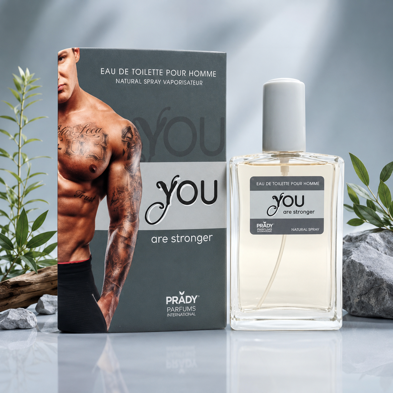 Perfume You Are Stronger Eau de Toilette 100 ml de Prady para hombre con caja original inspirado en Stronger With You.