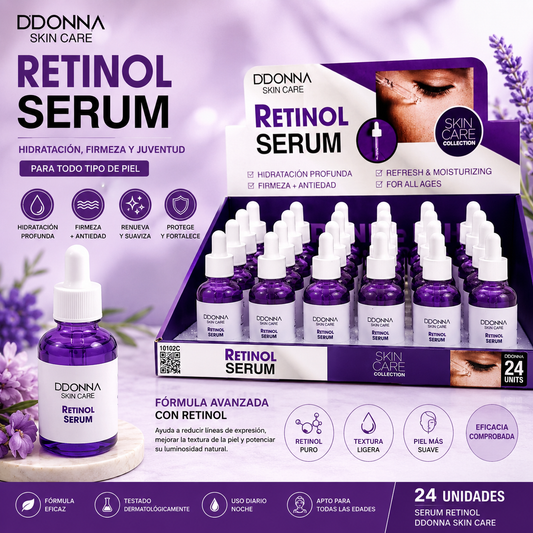 Serum Retinol D'Donna Skin Care 30 ml hidratante facial antiedad con retinol